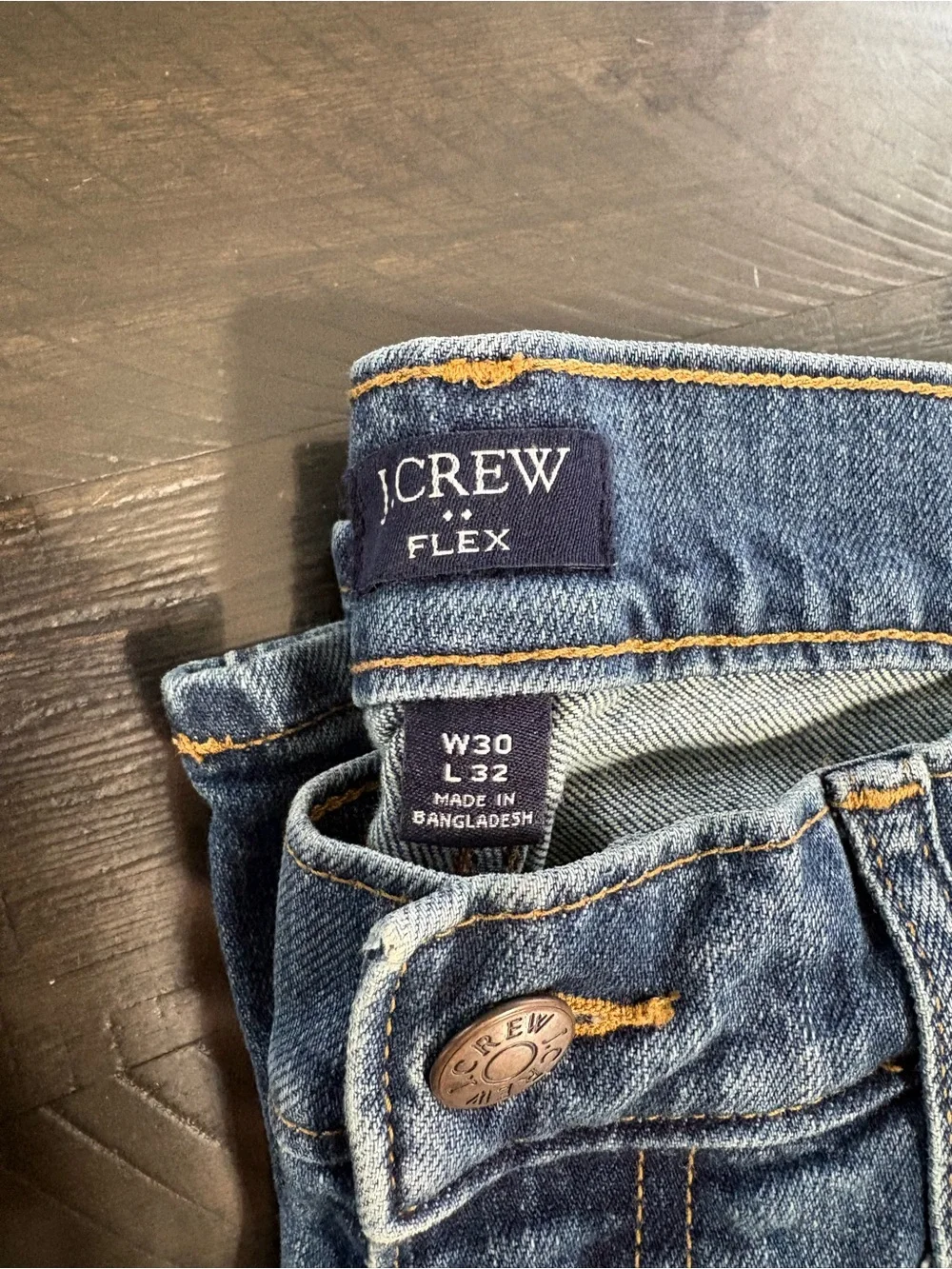 J.Crew Flex Straight Jeans – Blue Denim – Men’s W32 L32 / W30 L32